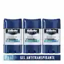 Gillette Desodorante Antitranspirante Cool Wave 82 g x 3 Und