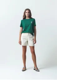 Camiseta Mujer Verde Perenne Ultraoscuro Talla M 401G003 Naf Naf