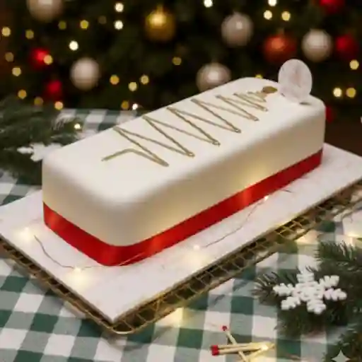 Bizcocho de novia mediano navidad