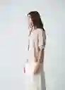 Camisa Rowan Mujer Beige Escarcha Claro Talla S 513G384 Naf Naf
