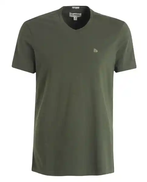 AMERICANINOCamiseta Cuello V Linea Masculina Verde Talla S