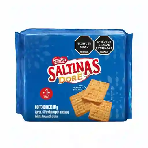 Galletas dulces SALTINAS DORÉ tipo cracker 1 taco x 117g