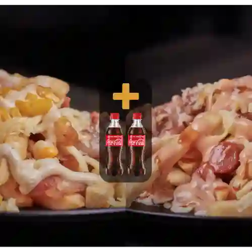 Combo p maicitos + p d'kché + 2coca cola