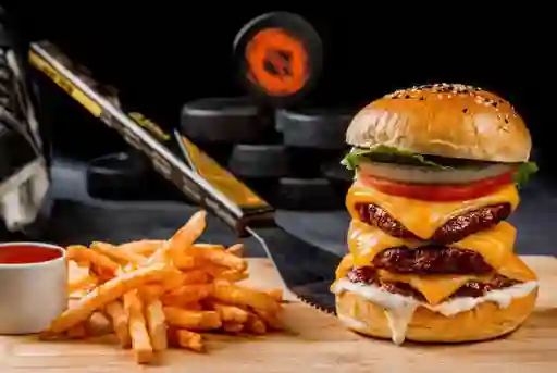 Combo Hat Trick Cheese Burger
