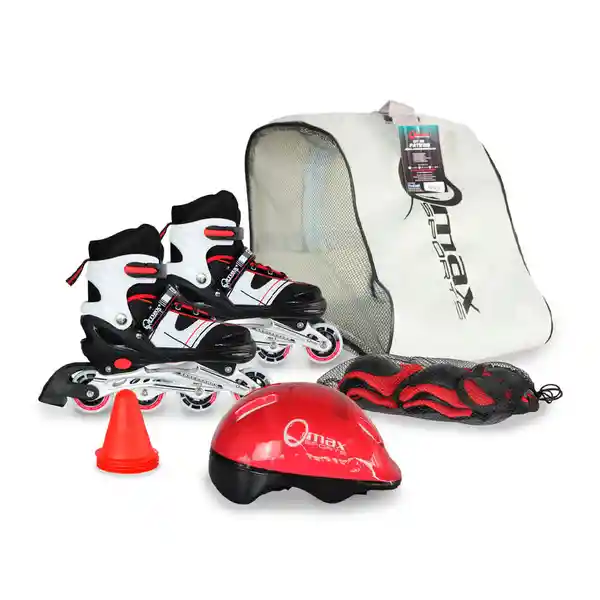 Qmax Set de Patinaje Epic Rojo L