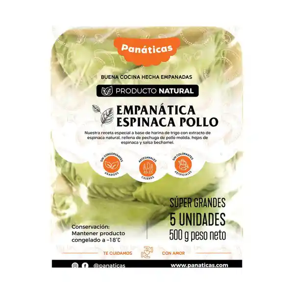 Panáticas Empanada Empanática Espinaca Pollo