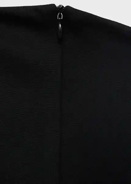 Vestido Copi Negro Talla M Mujer Mango