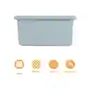 Organizador Plástico Cesta de Almacenamiento Verde Miniso