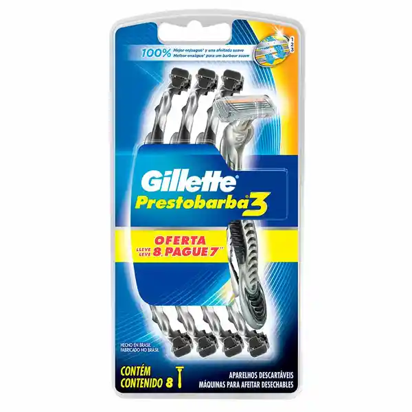 Prestobarba3 Gillette Máquinas Para Afeitar Desechables