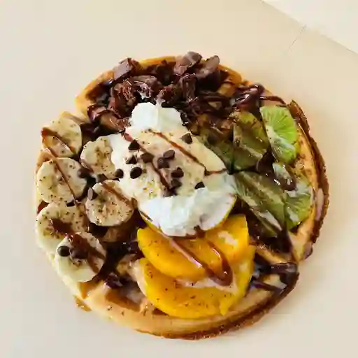 Waffle cuatro topping