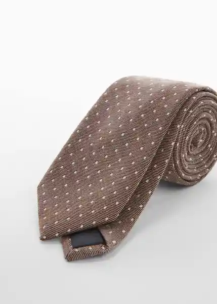 Corbata Floridap Marrón Talla 99 Hombre Mango