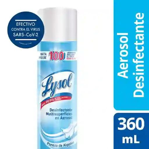 Lysol Desinfectante Pureza de Algodón en Aerosol