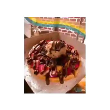 Wafle con Helado