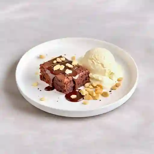Brownie Con Helado