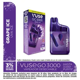 Vapeador Vuse GO 3000 Grape Ice
