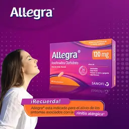 Allegra 120 mg caja X 10 tabletas