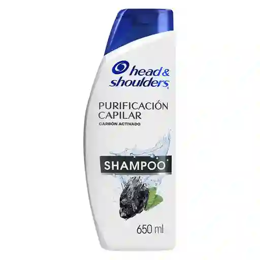 Shampoo Head Shoulders Purificacion Capilar Carbon Activado