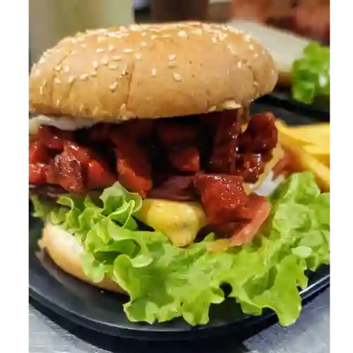 Burger Costillitas BBQ