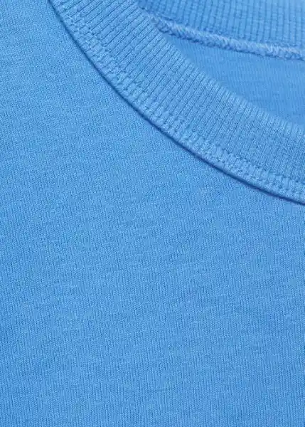 Camiseta Viri Azul Talla XS Mujer Mango
