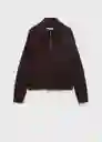 Jersey Rizon Chocolate Talla M Mujer Mango