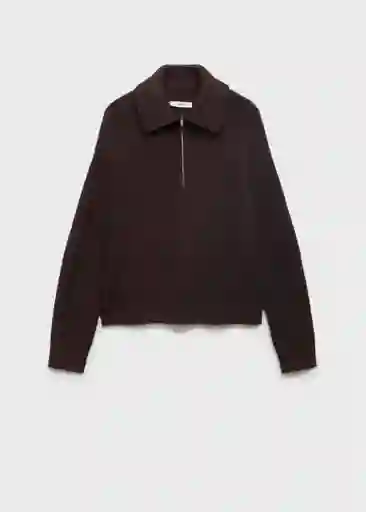 Jersey Rizon Chocolate Talla M Mujer Mango