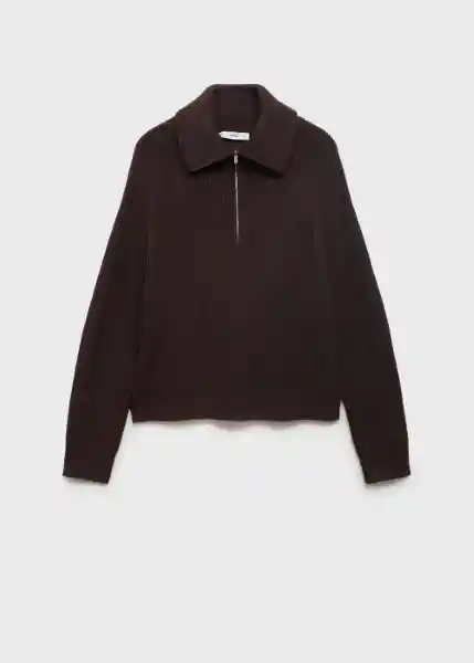 Jersey Rizon Chocolate Talla M Mujer Mango