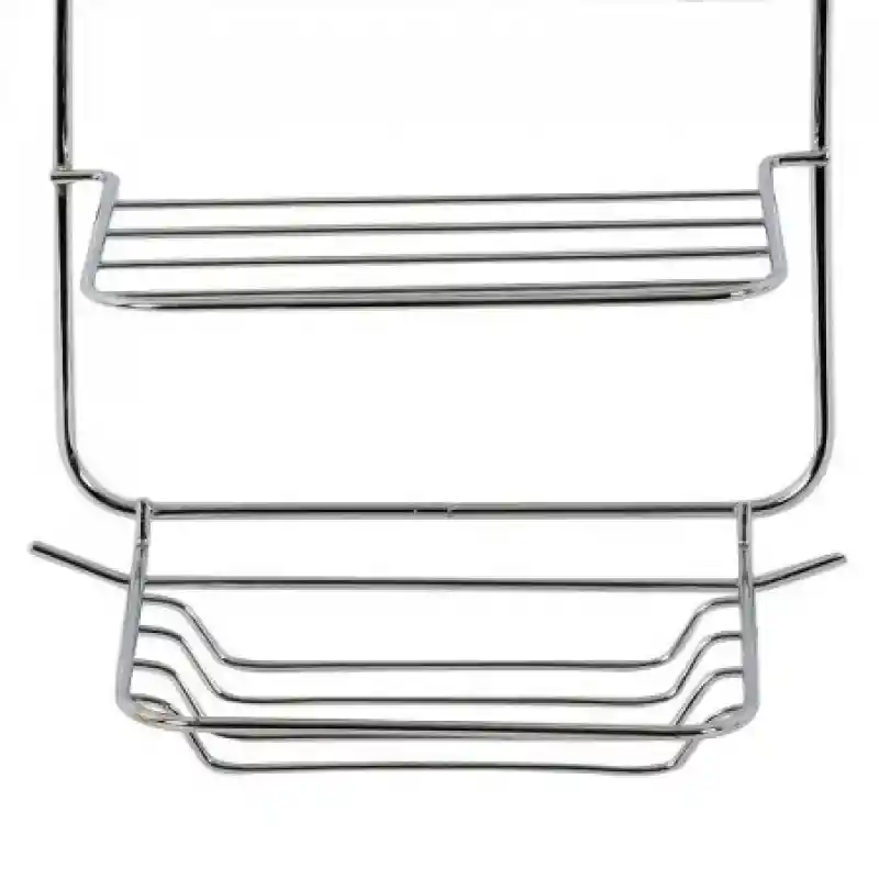 Shower Caddy Organizador Para Baño 2 Niveles Cromado Bh0013