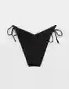 Panti Vestido de Baño Aerie Negro Talla Medium American Eagle
