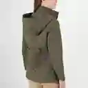 Chaqueta Cuello Alto Manga Larga Café Talla L 725996