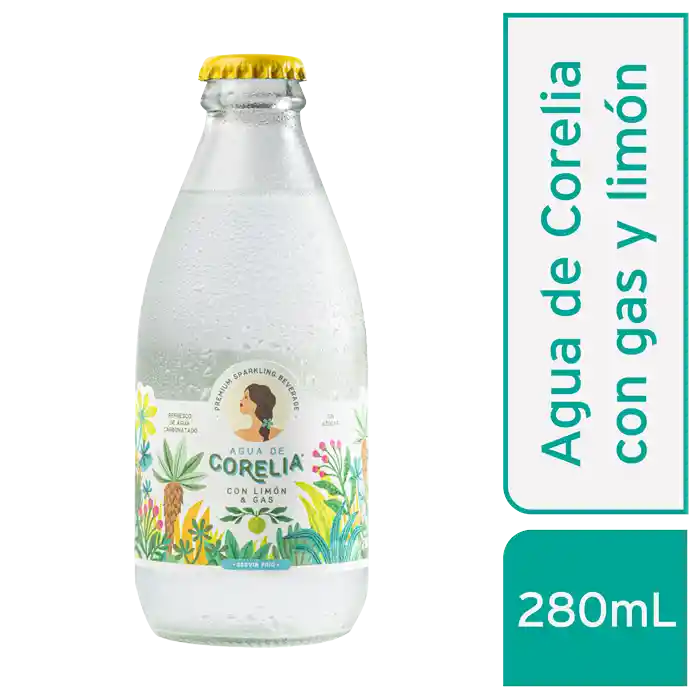 Corelia Agua Con Gas y Limón