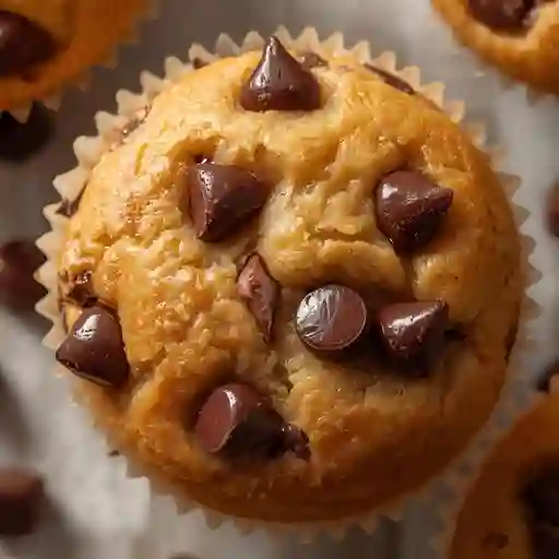 Muffin de chips de chocolate y milo
