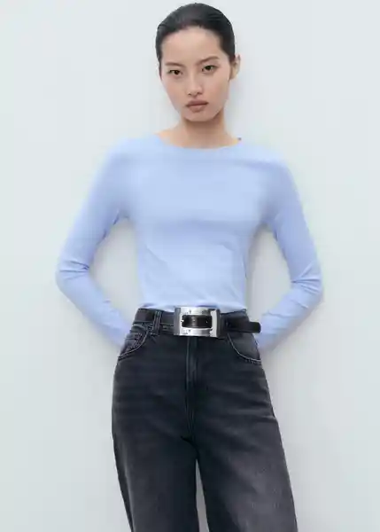 Jersey Rira Celeste Talla S Mujer Mango