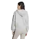 Adidas Chaqueta 3S Ft Fz Hd Lifestyle Mujer Gris Talla L