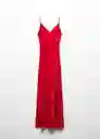 Vestido Mafaldi Rojo Talla L Mujer Mango