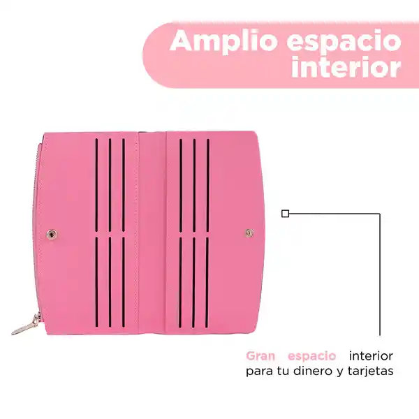 Cartera Para Mujer Diseño de Arco Rosa Miniso