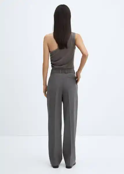 Pantalón Cesi Mujer Gris Talla 48 Mango