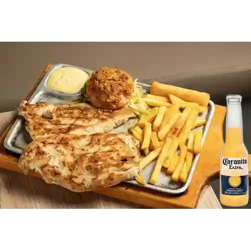 Combo Pechuga Asada + Corona 210 ml
