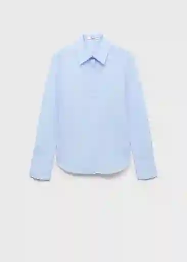 Camisa Sofia Celeste Talla XS Mujer Mango