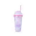 Vaso de Plástico de Con Pitillo Axolotl Story 350 mL Miniso