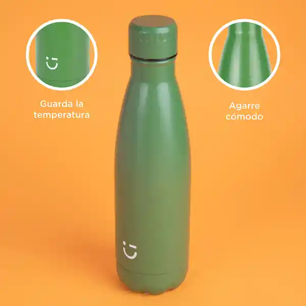 Termo Botella Color Verde Miniso