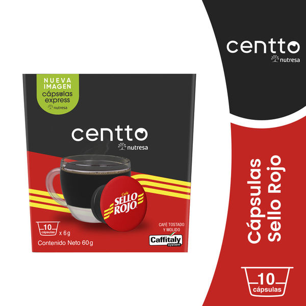 Centto Café Cápsulas Sello Rojo 60 g
