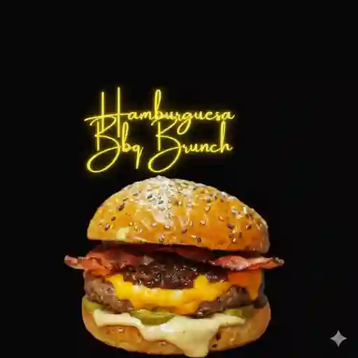 Hamburguesa bbq brunch