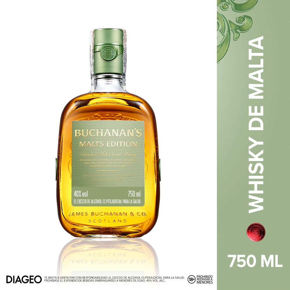 Buchanan's Whisky Escocés de Malta 750 ml