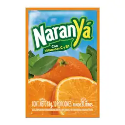  Naranya Refresco En Polvo Sabor A Naranja 