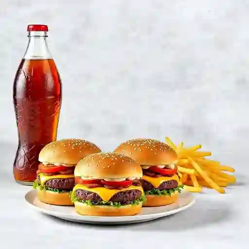 X4 Combo de Hamburguesa Familiar