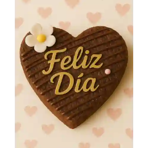 Brownies Corazón Feliz Dia