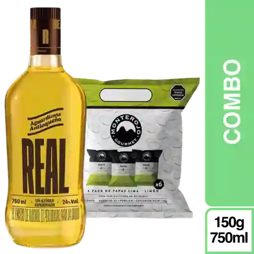 Combo Sixpack Papa Lima Limón + Aguardiente Antiqueño Sin Azucar