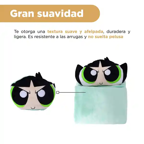Manta Con Capucha Bellota Serie Las Chicas Superpoderosas Miniso