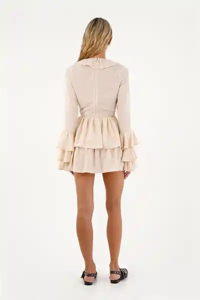 Vestido Corto Auraluna Café Talla 01 S
