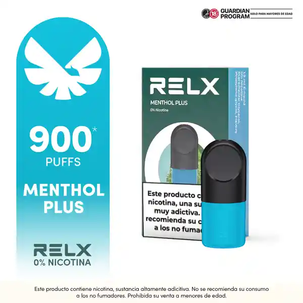 Relx Pod Vape Recargable Menthol Plus 0%